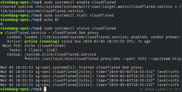Pi-hole for Cloudflare DNS running on Ubuntu 18.04 LTS