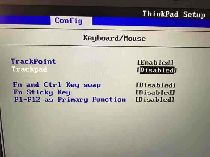 how to disable trackpad