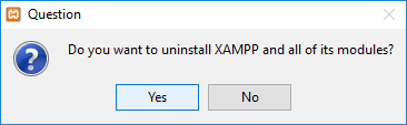 Click Yes to confirm your action & uninstall that particular program