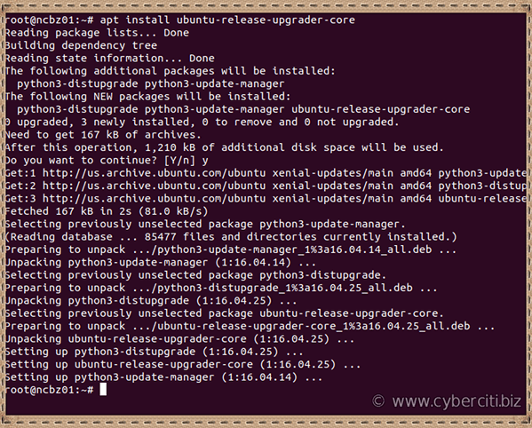 How to install core of the Ubuntu Release Upgrader