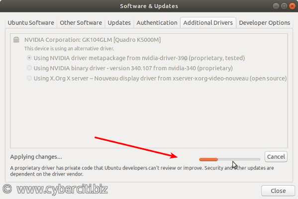 Installing Nvdia drivers on Ubuntu Linux