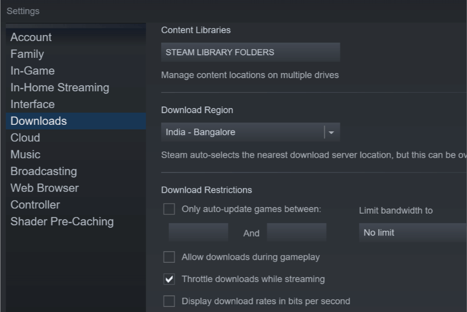 Steam settings disable auto updates on windows 10