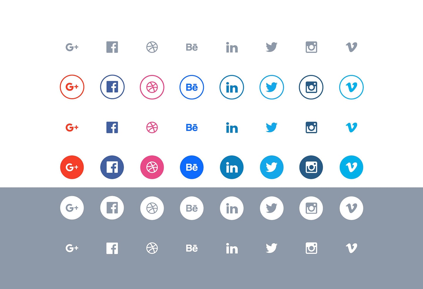 simple-minimal-free-social-icons