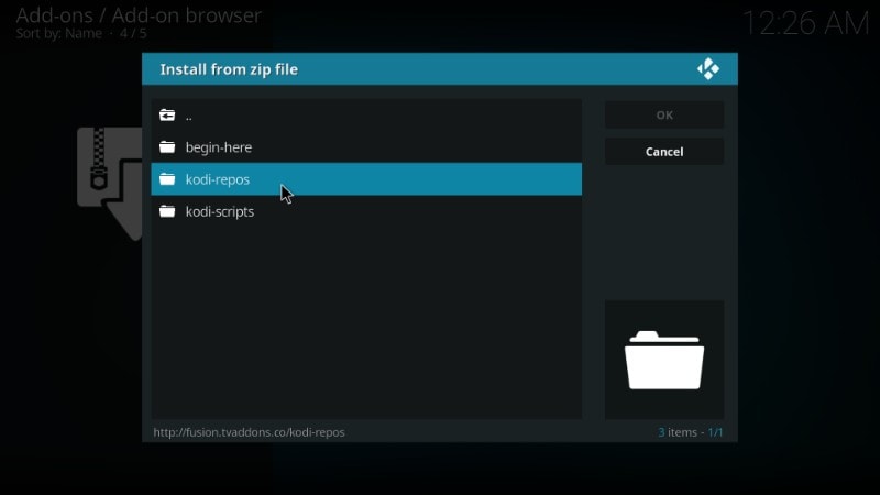 add fusion on kodi