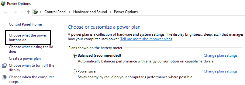 choose what the power buttons do usb not recognized fix