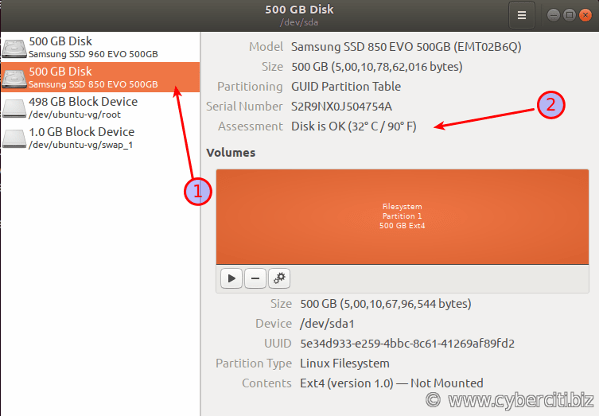 Monitoring hard disk Temperatures on Ubuntu Linux with GUI tool