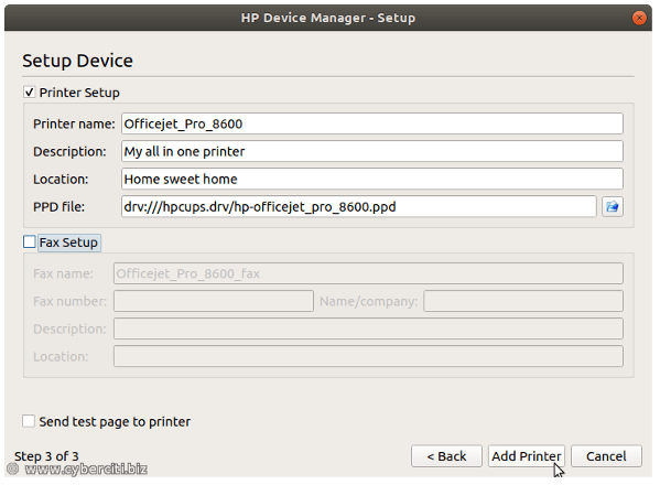 Ubuntu Linux HP Device Manager