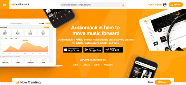 Audiomack is best free Music Download Sites That Are Totally Legal.