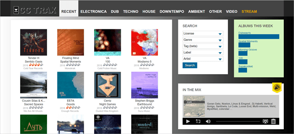 CCTrax is best free Music Download Sites That Are Totally Legal.