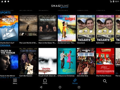 SnagFilms for Android and iOS