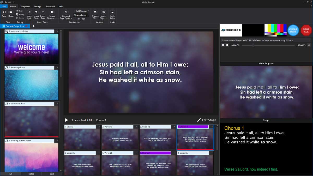 top church presentation software